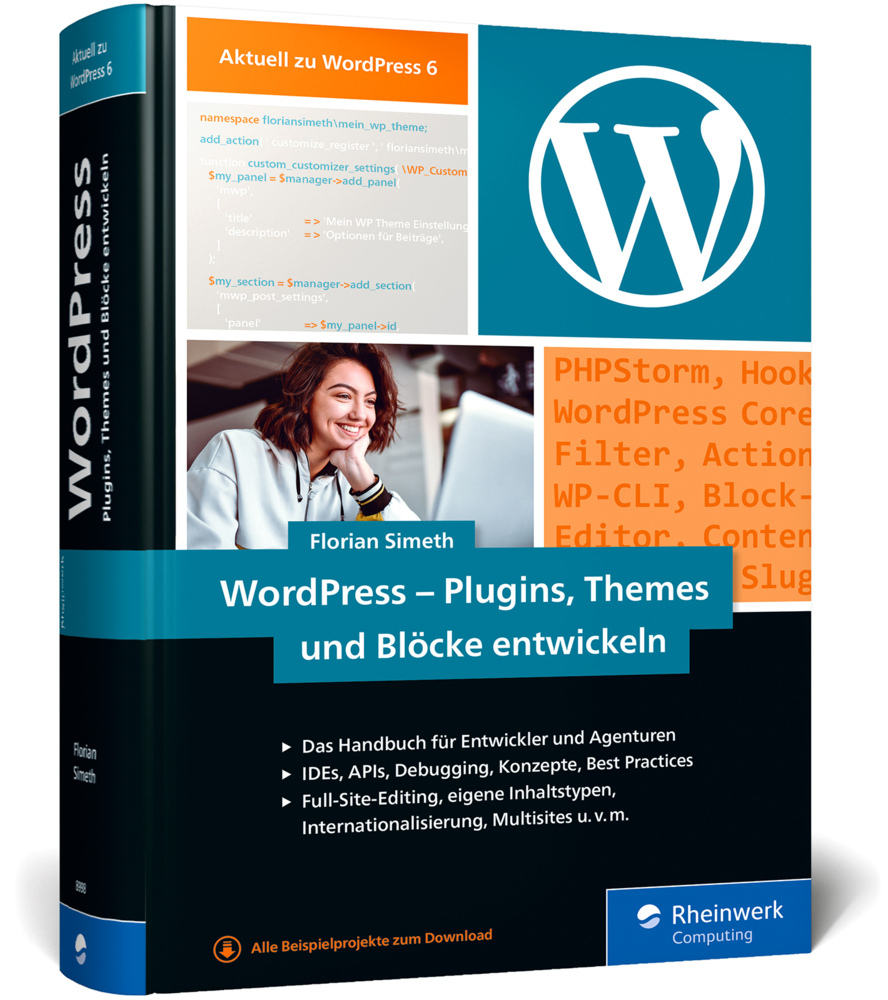WordPress - Plugins, Themes und Blöcke entwickeln main product photo