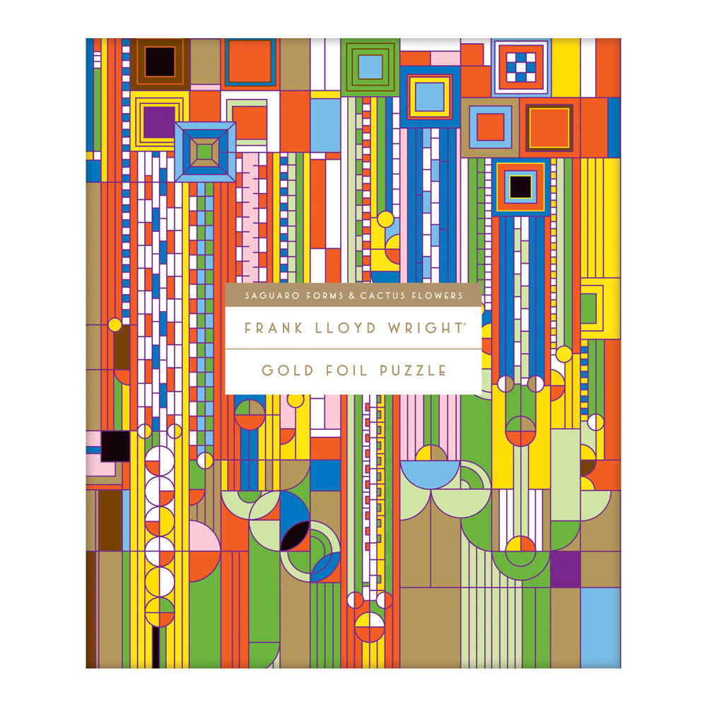 Frank Lloyd Wright Saguaro Cactus And Forms Foil Stamped 1000 Piece Puzzle main product photo