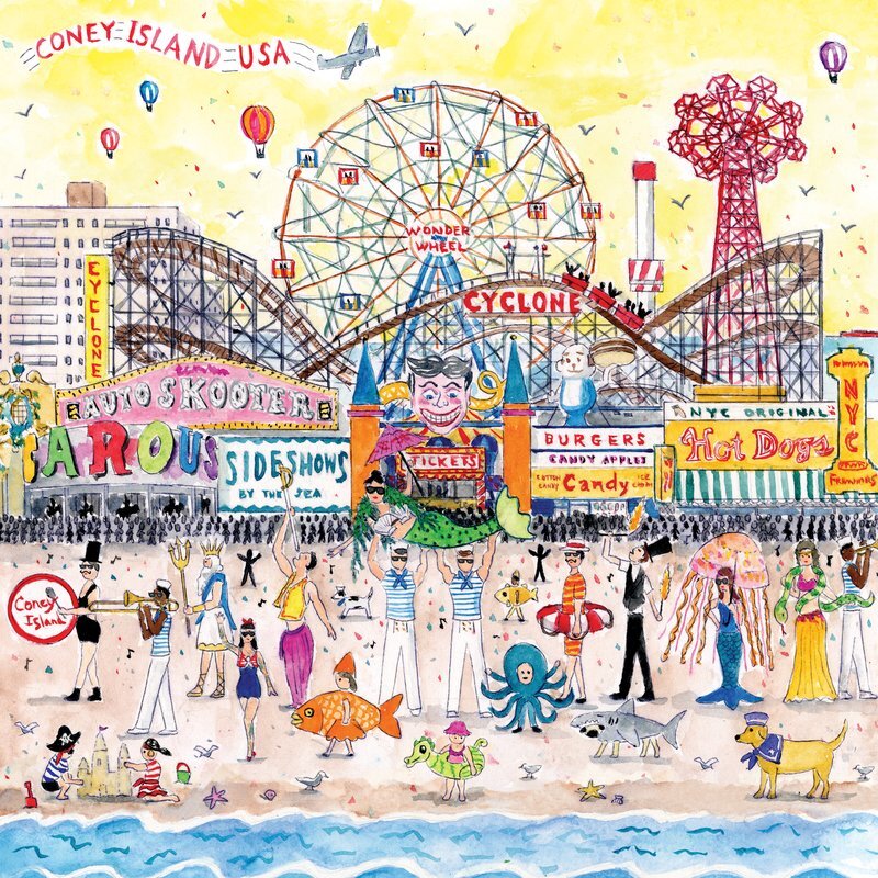 Michael Storrings Summer at the Amusement Park 500 Piece Puzzle main product photo