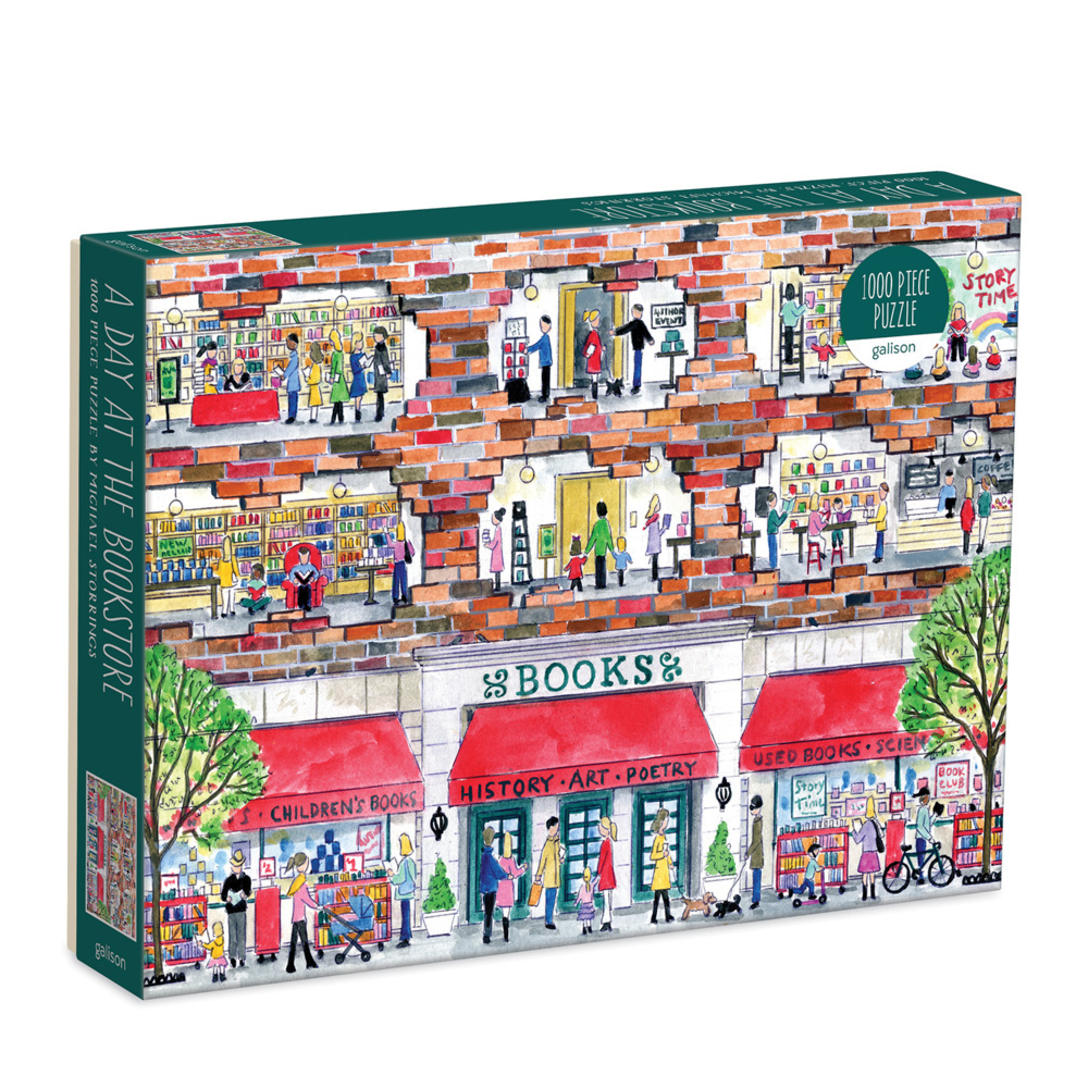 Michael Storrings A Day at the Bookstore 1000 Piece Puzzle main product photo