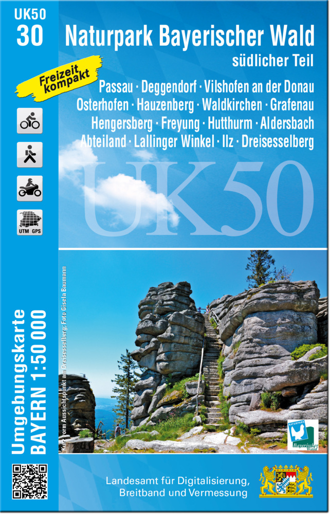 UK50-30 Naturpark Bayerischer Wald - südlicher Teil main product photo