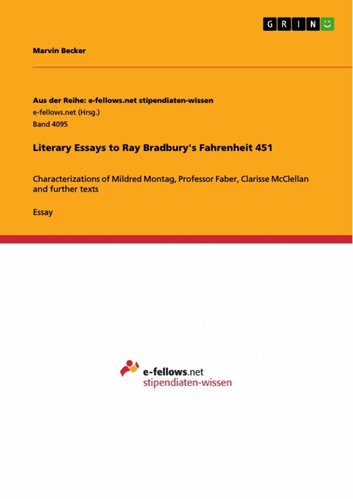 Literary Essays to Ray Bradbury's Fahrenheit 451 main product photo