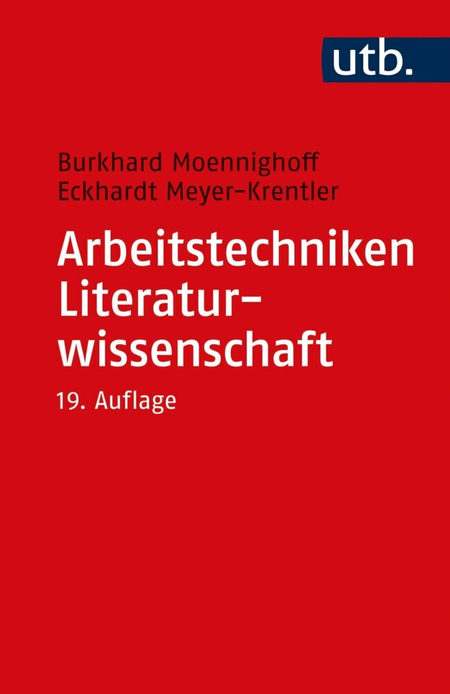 Arbeitstechniken Literaturwissenschaft main product photo