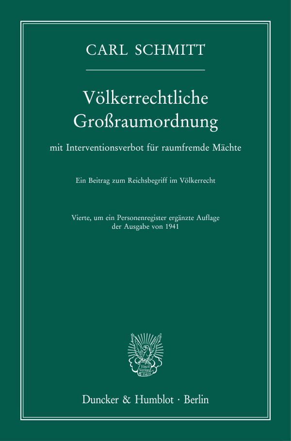Völkerrechtliche Großraumordnung main product photo