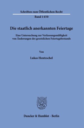 Die staatlich anerkannten Feiertage.