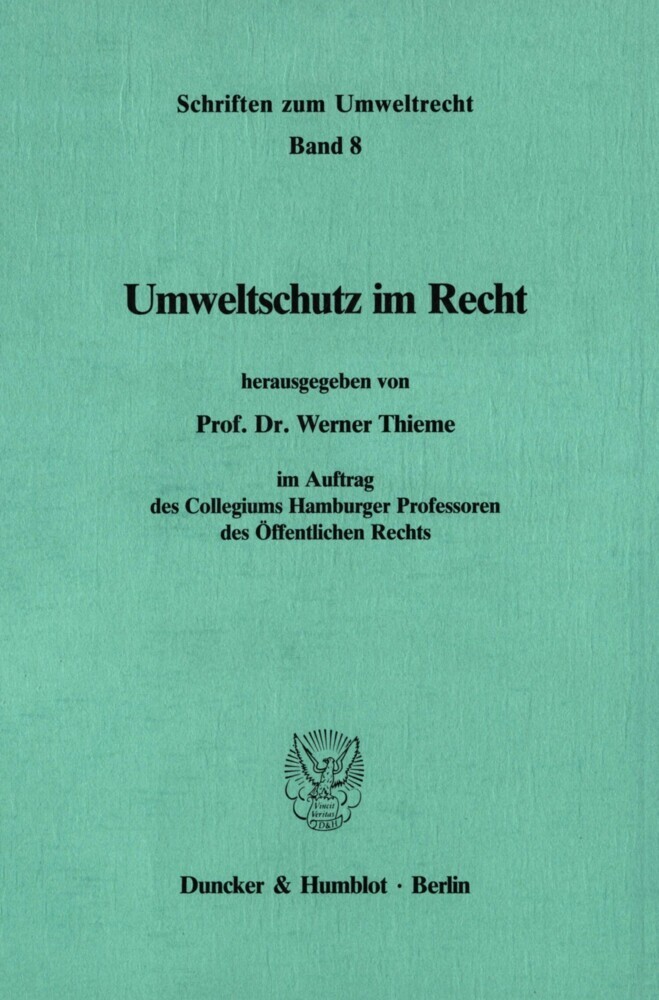 Umweltschutz im Recht. main product photo