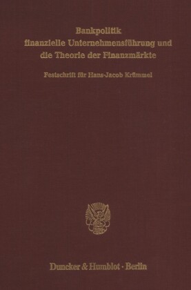 Bankpolitik, finanzielle Unternehmensführung und die Theorie der Finanzmärkte.