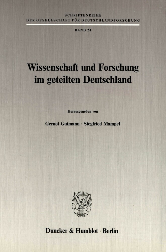 Wissenschaft und Forschung im geteilten Deutschland. main product photo