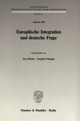 Europäische Integration und deutsche Frage.