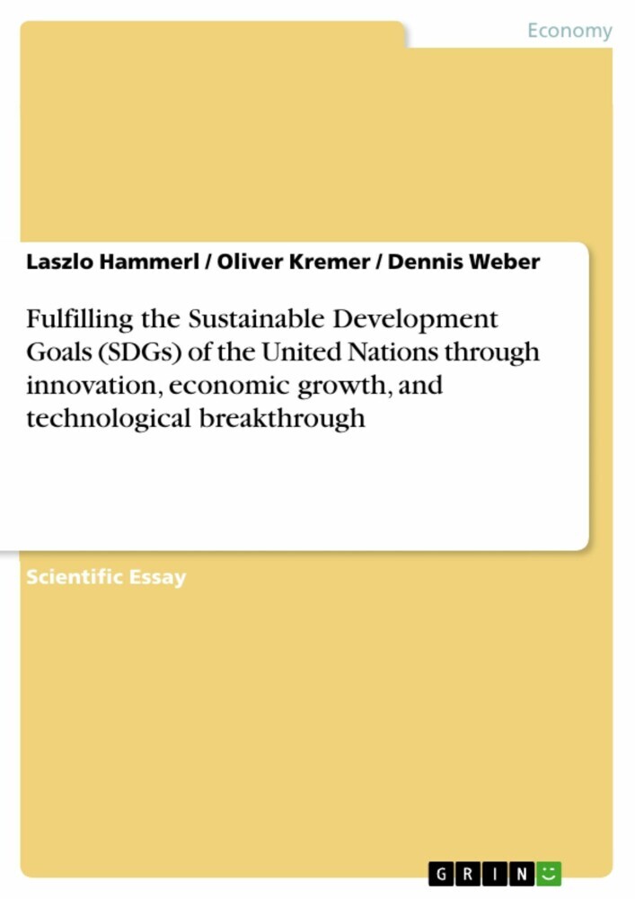Fulfilling the Sustainable Development Goals (SDGs) of the United Nations through innovation, economic growth, and technological breakthrough main product photo