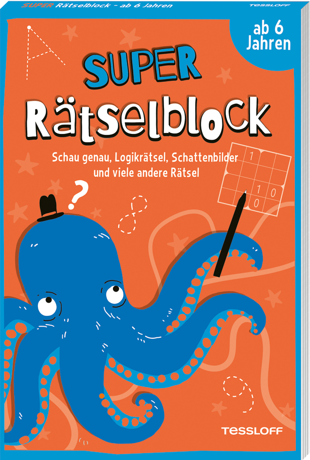 Super Rätselblock ab 6 Jahren. Schau genau, Logikrätsel, Schattenbilder und viele andere Rätsel main product photo