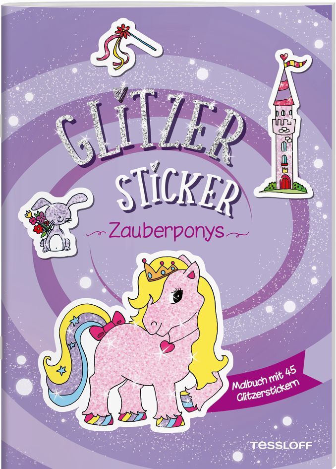 Glitzer-Sticker Malbuch. Zauberponys main product photo
