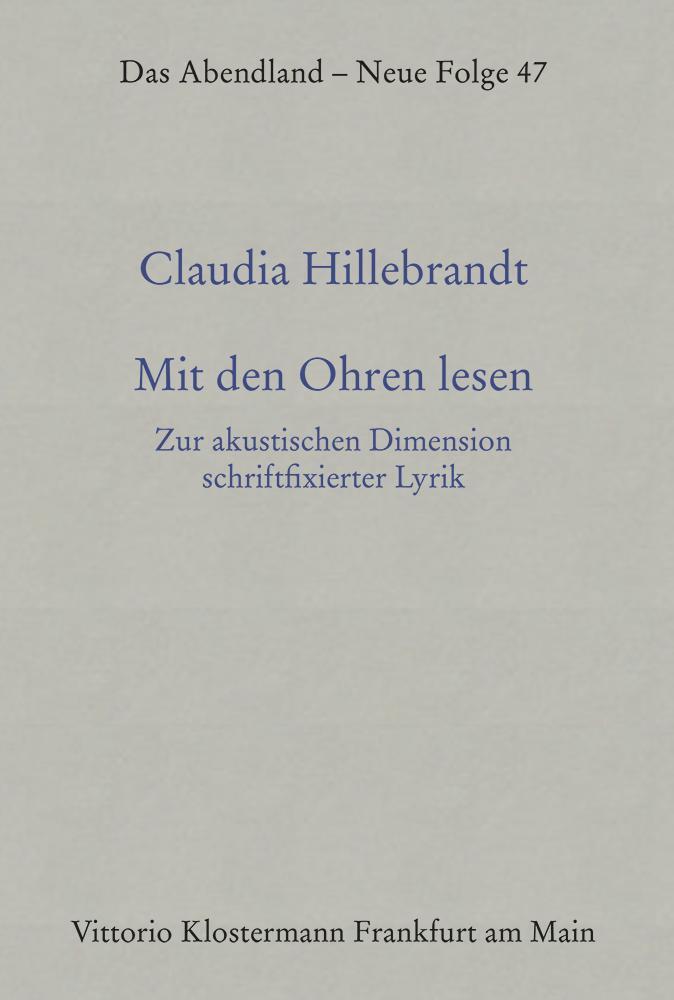 Mit den Ohren lesen main product photo