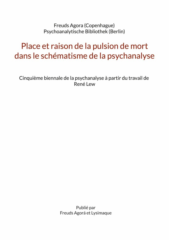 Place et raison de la pulsion de mort dans le schématisme de la psychanalyse main product photo