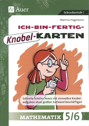 Ich-bin-fertig-Knobelkarten Mathematik Klassen 5-6, m. 1 Beilage