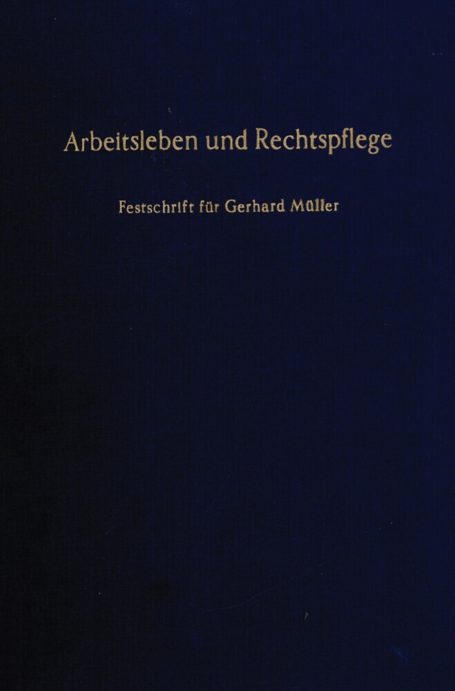 Arbeitsleben und Rechtspflege. main product photo