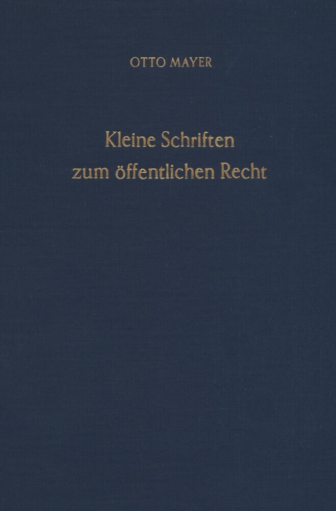 Kleine Schriften zum öffentlichen Recht. main product photo