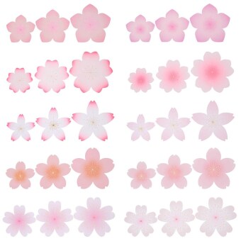 Papierblüten Sakura Sakura FSC MIX, 60 Stk, 10-15 cm