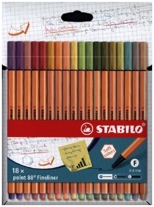 STABILO point 88 18er Kartonetui neue Farben