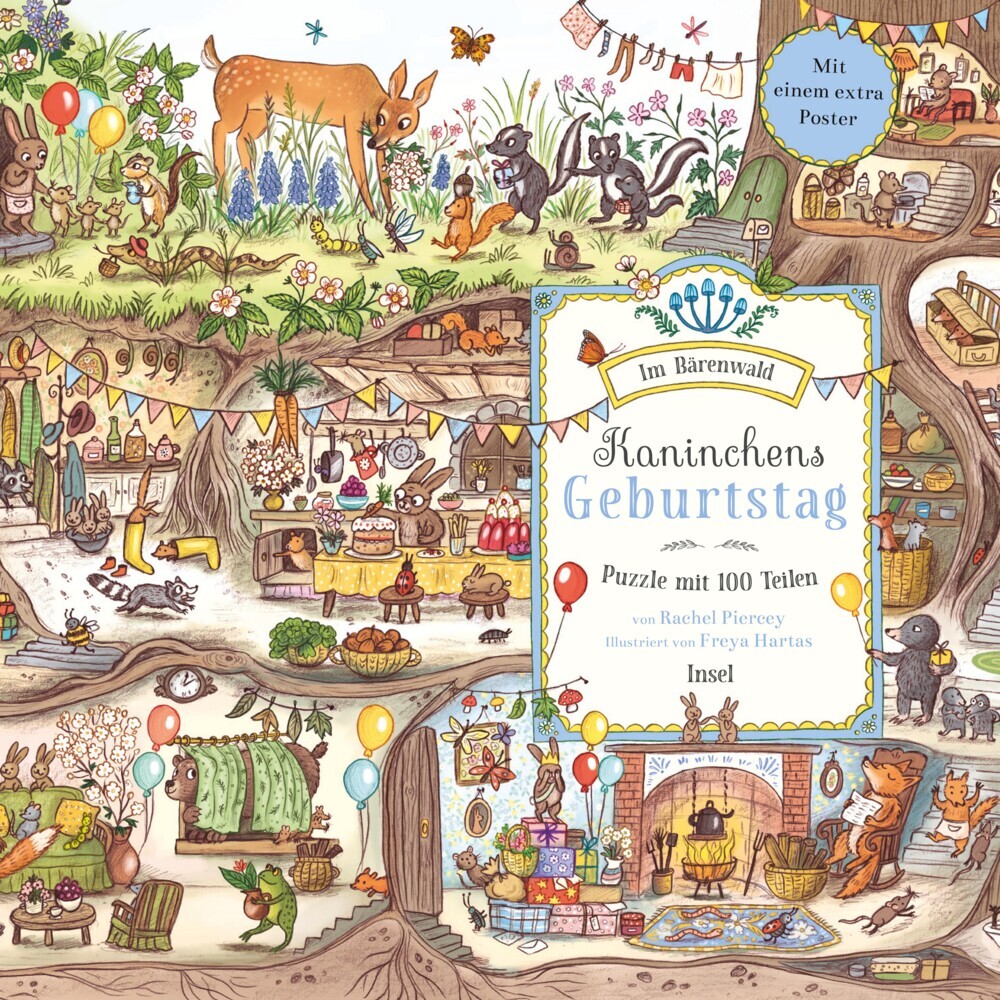 Im Bärenwald. Kaninchens Geburtstag. Puzzle mit 100 Teilen für Kinder ab 4 Jahre main product photo
