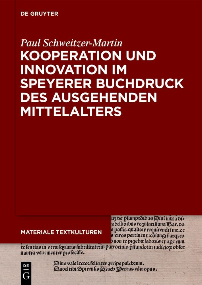 Kooperation und Innovation im Speyerer Buchdruck des ausgehenden Mittelalters main product photo