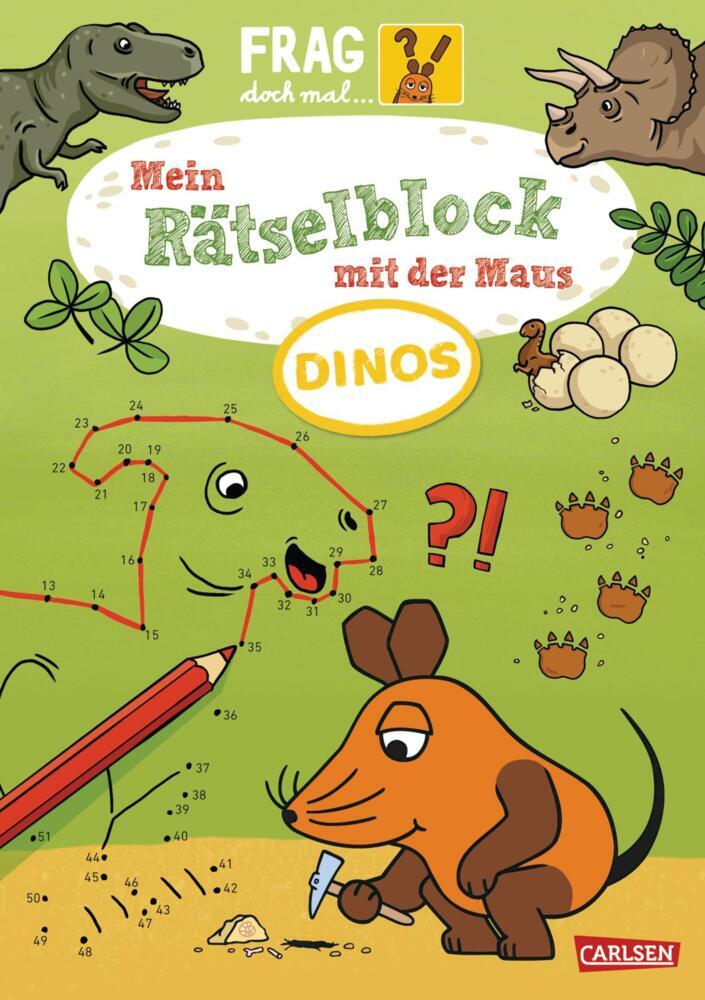 Frag doch mal ... die Maus: Mein Rätselblock mit der Maus – Dinos main product photo