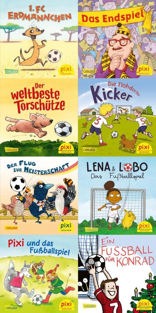 Pixi-8er-Set 285: Pixi und seine Fußball-Freunde (8x1 Exemplar), 8 Teile main product photo