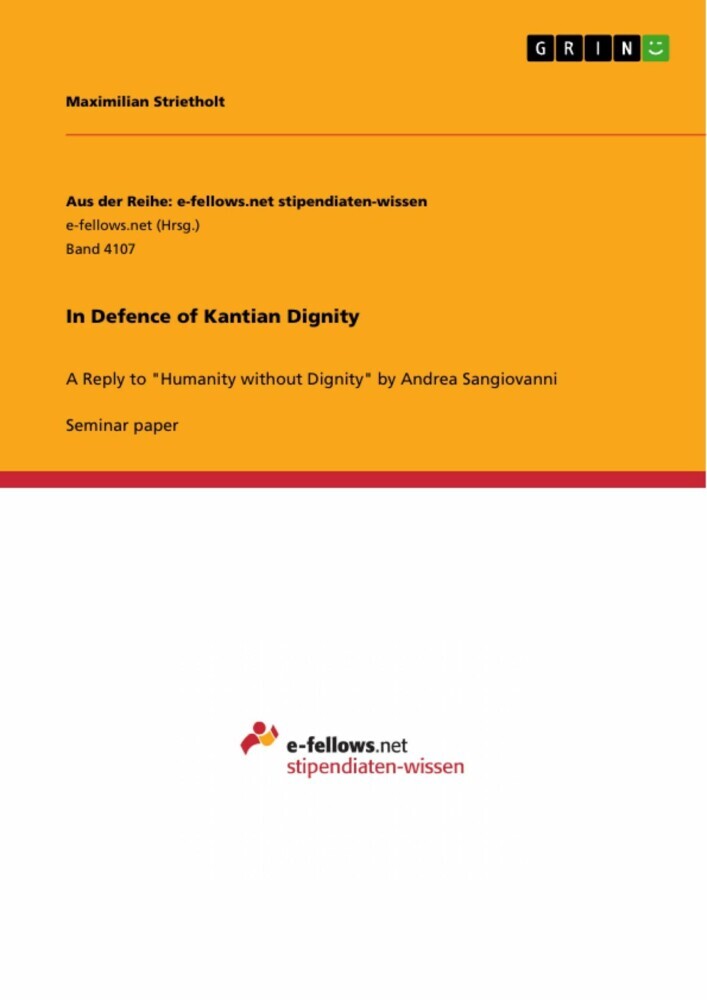 In Defence of Kantian Dignity main product photo