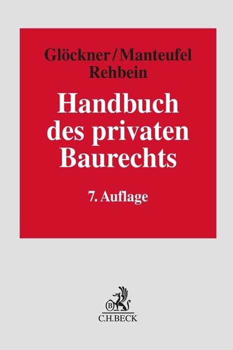 Handbuch des privaten Baurechts main product photo