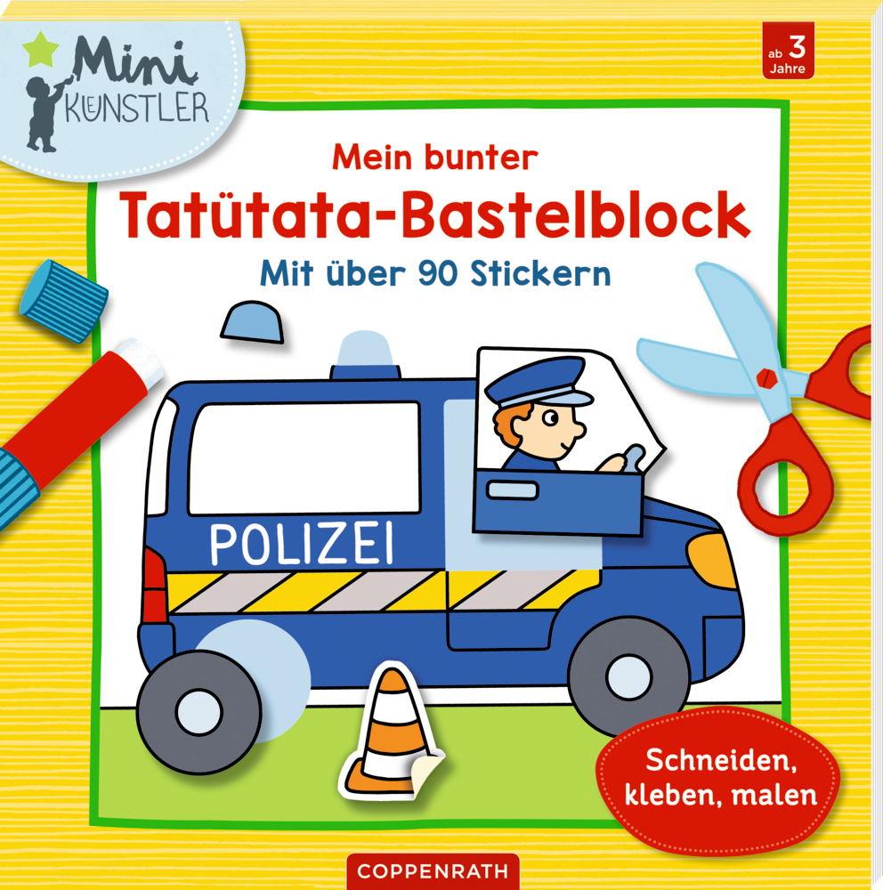Mein bunter Tatütata-Bastelblock main product photo