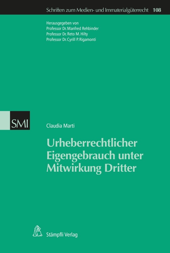 Urheberrechtlicher Eigengebrauch unter Mitwirkung Dritter main product photo