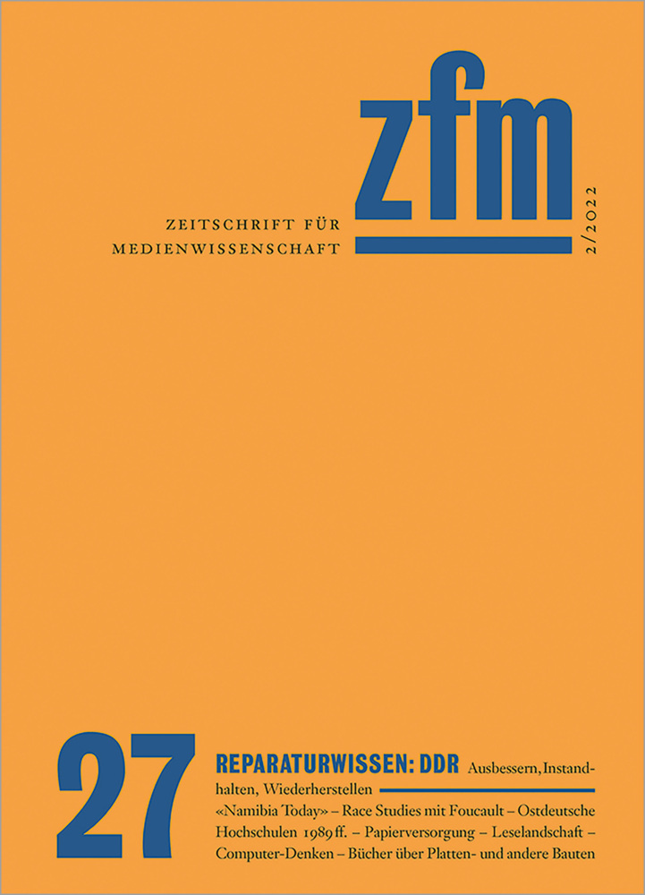 Zeitschrift für Medienwissenschaft 27 main product photo