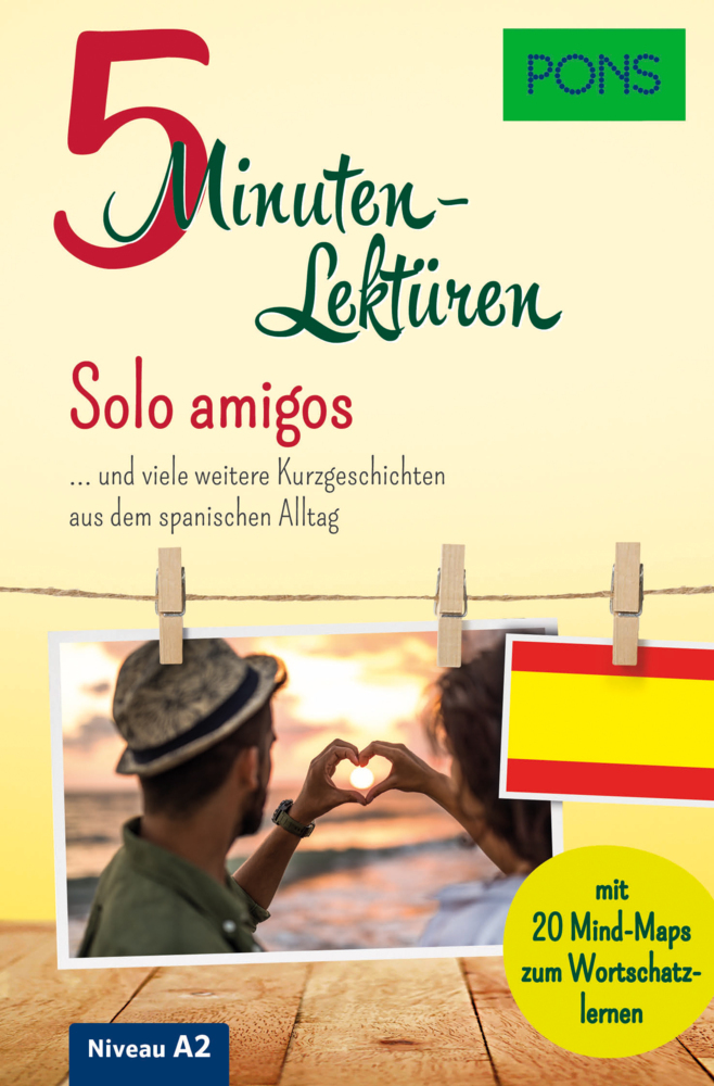 PONS 5-Minuten-Lektüren Spanisch A2 - Solo amigos main product photo