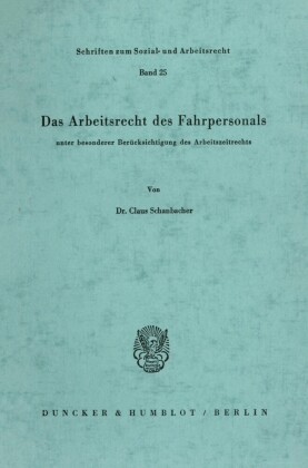 Das Arbeitsrecht des Fahrpersonals