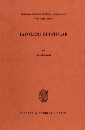 Iavoleni Epistulae.