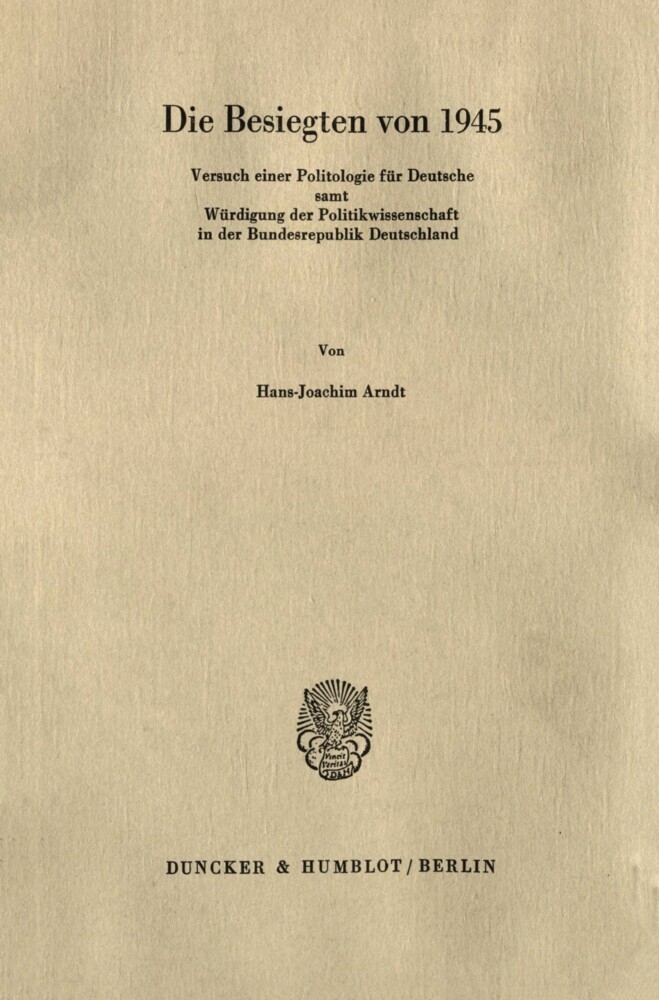 Die Besiegten von 1945. main product photo