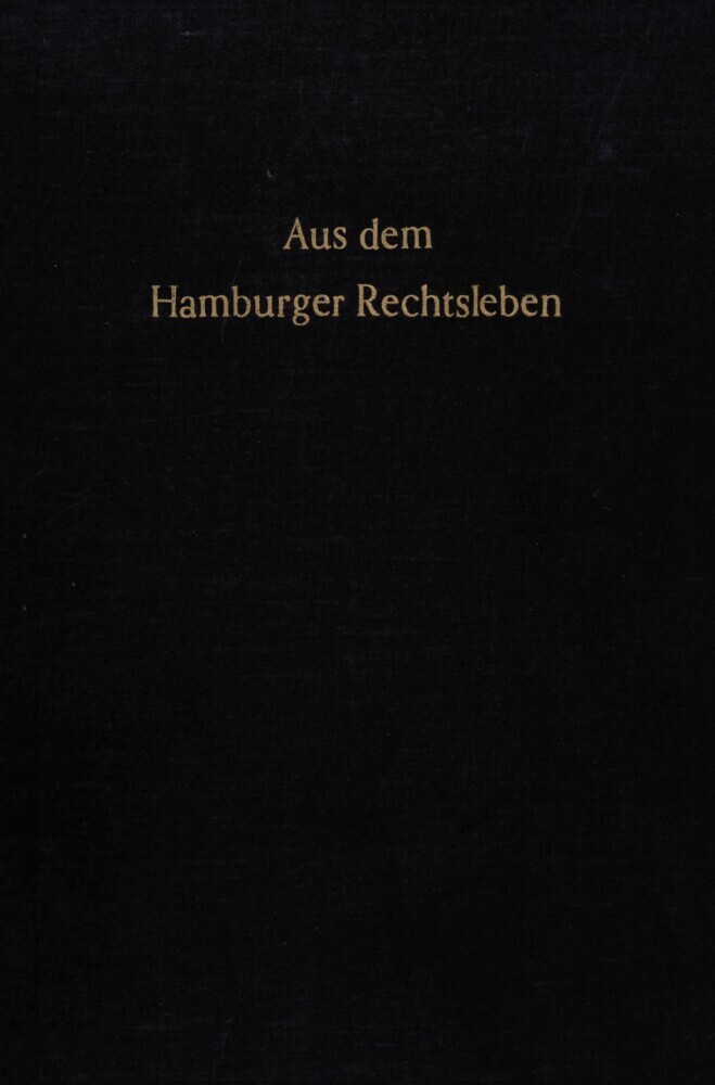 Aus dem Hamburger Rechtsleben. main product photo