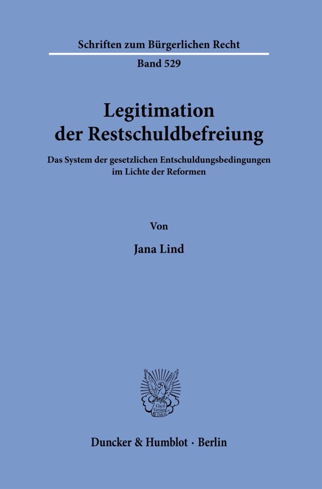 Legitimation der Restschuldbefreiung. main product photo