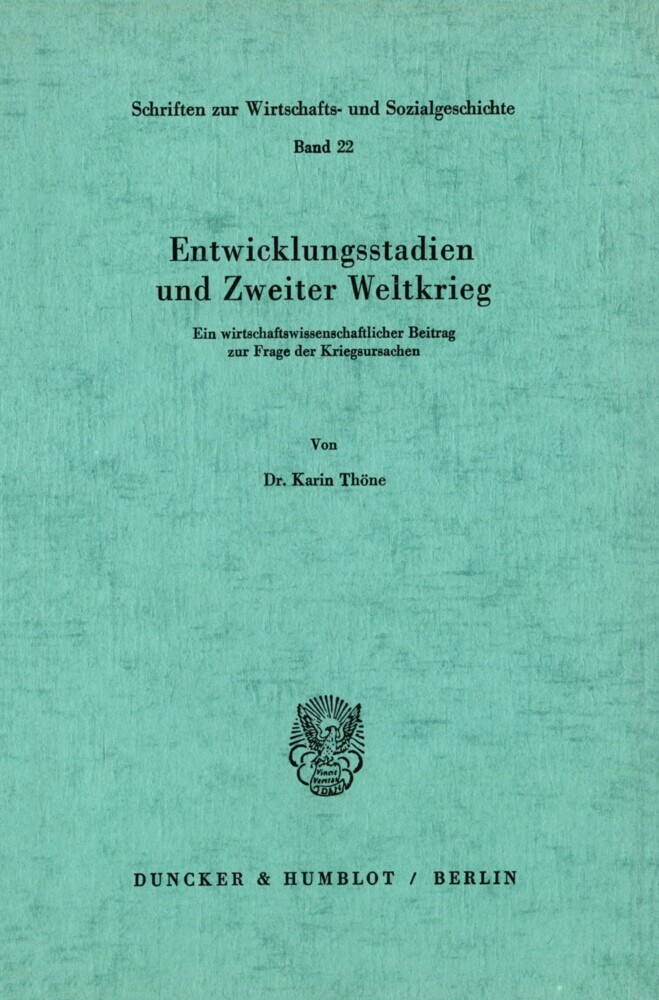 Entwicklungsstadien und Zweiter Weltkrieg. main product photo