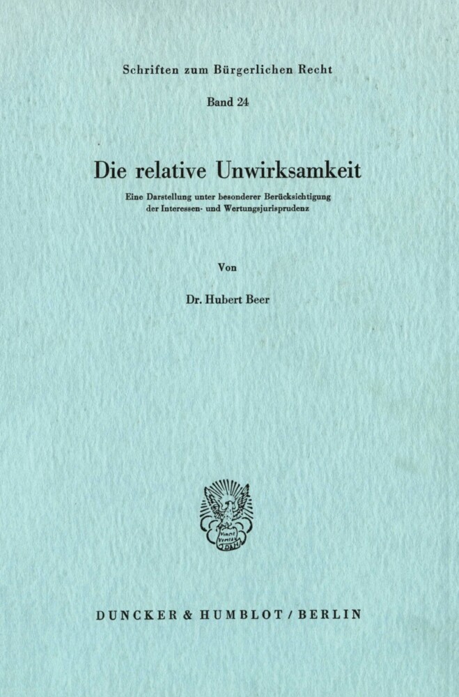 Die relative Unwirksamkeit. main product photo