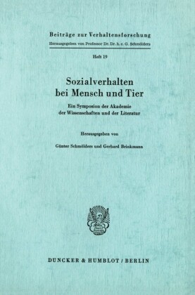 Sozialverhalten bei Mensch und Tier.