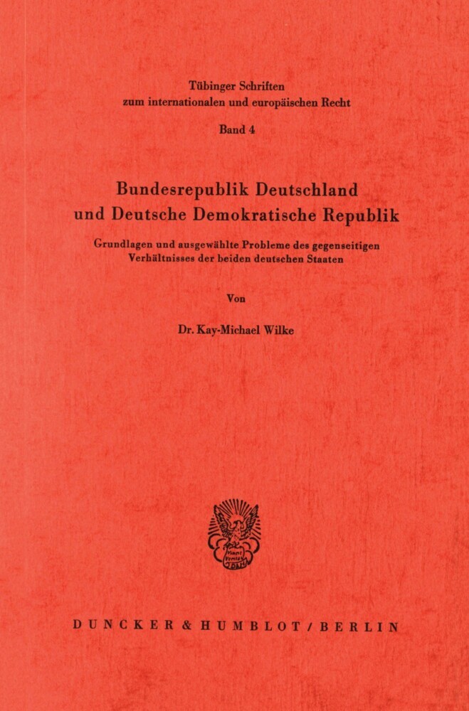 Bundesrepublik Deutschland und Deutsche Demokratische Republik. main product photo