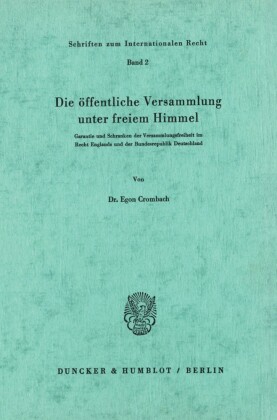 Die öffentliche Versammlung unter freiem Himmel.
