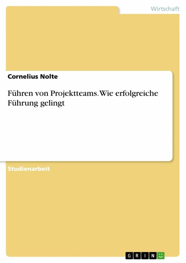 Führen von Projektteams. Wie erfolgreiche Führung gelingt main product photo