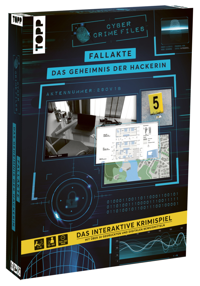 Cyber Crime Files - Fallakte: Das Geheimnis der Hackerin - Das geniale Krimispiel mit über 30 Beweismitteln main product photo