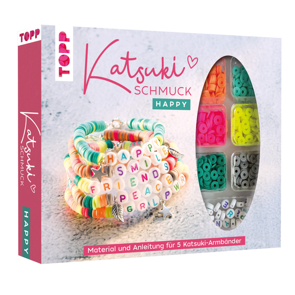 Katsuki Schmuckset mit Buchstabenperlen - Happy main product photo