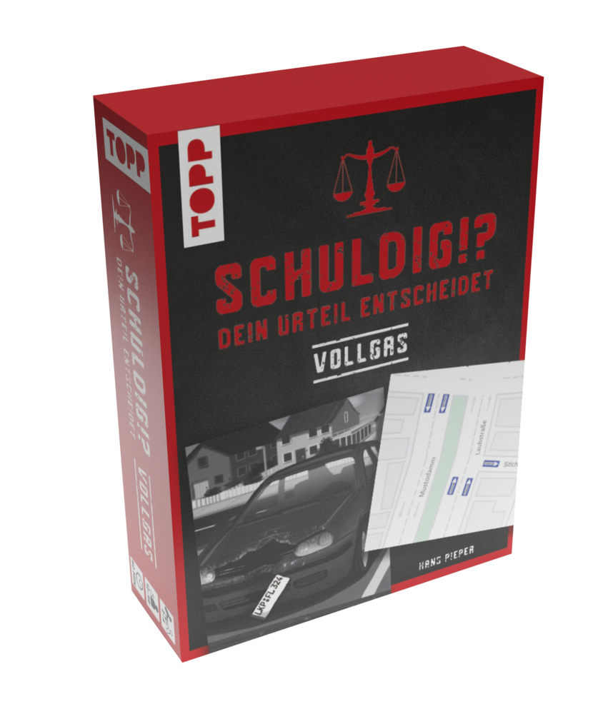 Schuldig?! Dein Urteil entscheidet - Vollgas. Krimispiel in 50 Karten main product photo