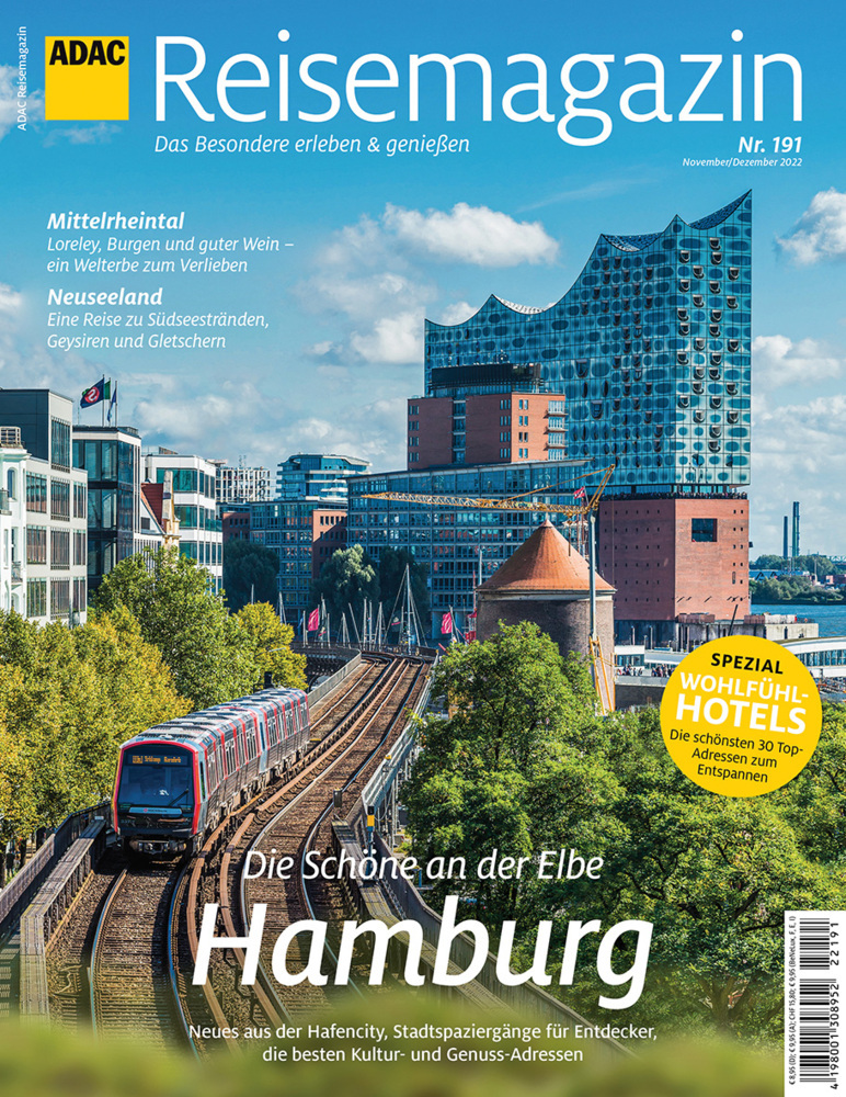 ADAC Reisemagazin mit Titelthema Hamburg main product photo