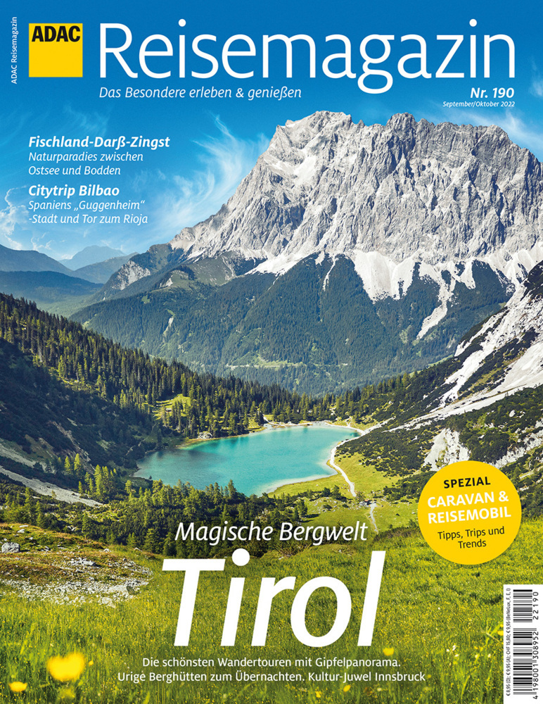 ADAC Reisemagazin mit Titelthema Tirol und Innsbruck main product photo