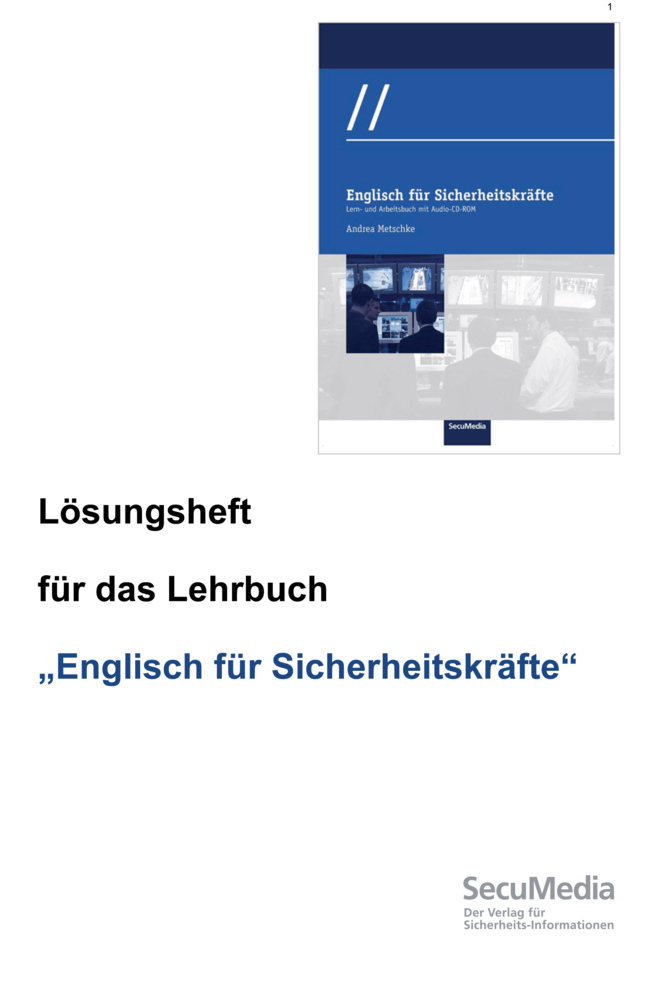 Englisch für Sicherheitskräfte main product photo